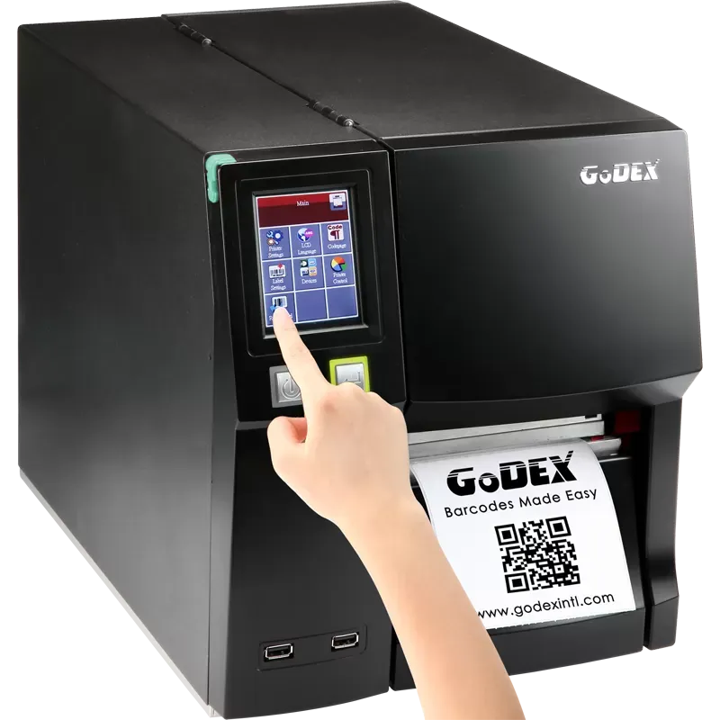 imprimanta industriala pentru etichete autocolate godex ZX-1200i - touch