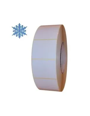 Role de etichete semilucioase pentru congelate albe 50x40mm 3000 etichete rola - 1 rola