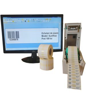 Sistem complet de etichetare pentru bijuterii Start - imprimanta TSC TDP-225 Role de etichete bijuterii 50x13 Bartender - sistemdeschis