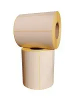O poza cu doua role de etichete termice autoadezive de dimensiuni 100x40 mm, cu 1000 etichete. Etichetele sunt albe, cu un adeziv permanent.